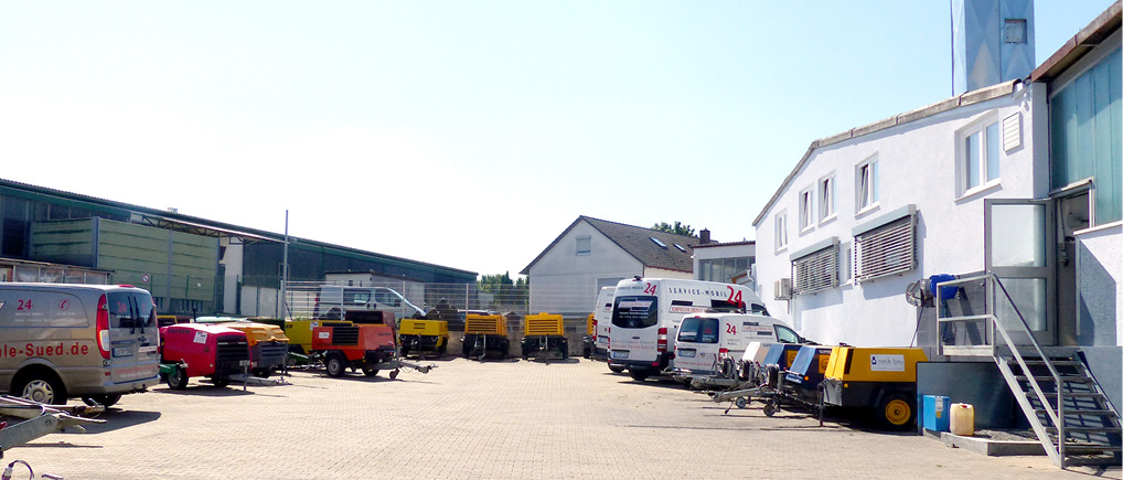 Betriebsgelände der Kompressor-Zentrale Süd in Ditzingen
